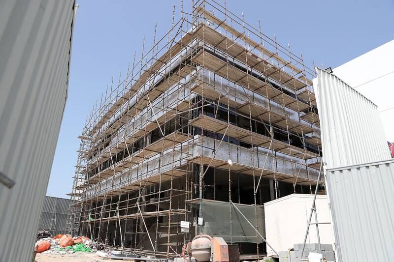 One of the new buildings being constructed as part of the Mohammed bin Rashid Space Centre in Dubai.