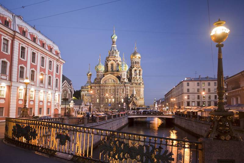 St Petersburg, which was founded in 1703, became a city of many bridges after the death of Peter the Great. Getty Images