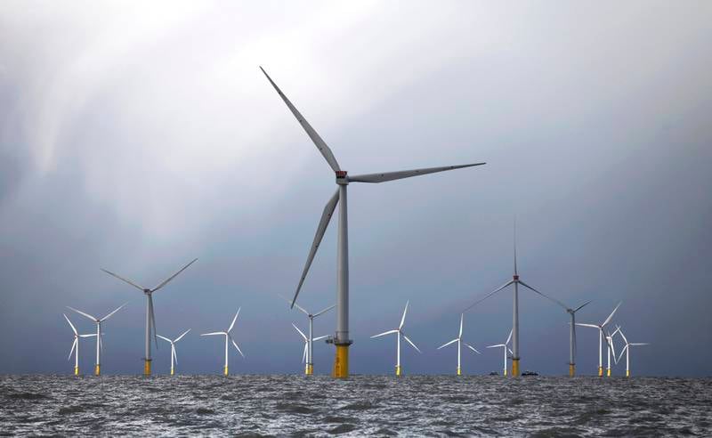 The London Array wind farm is part-owned by Masdar, the Abu Dhabi renewable energy company. Getty