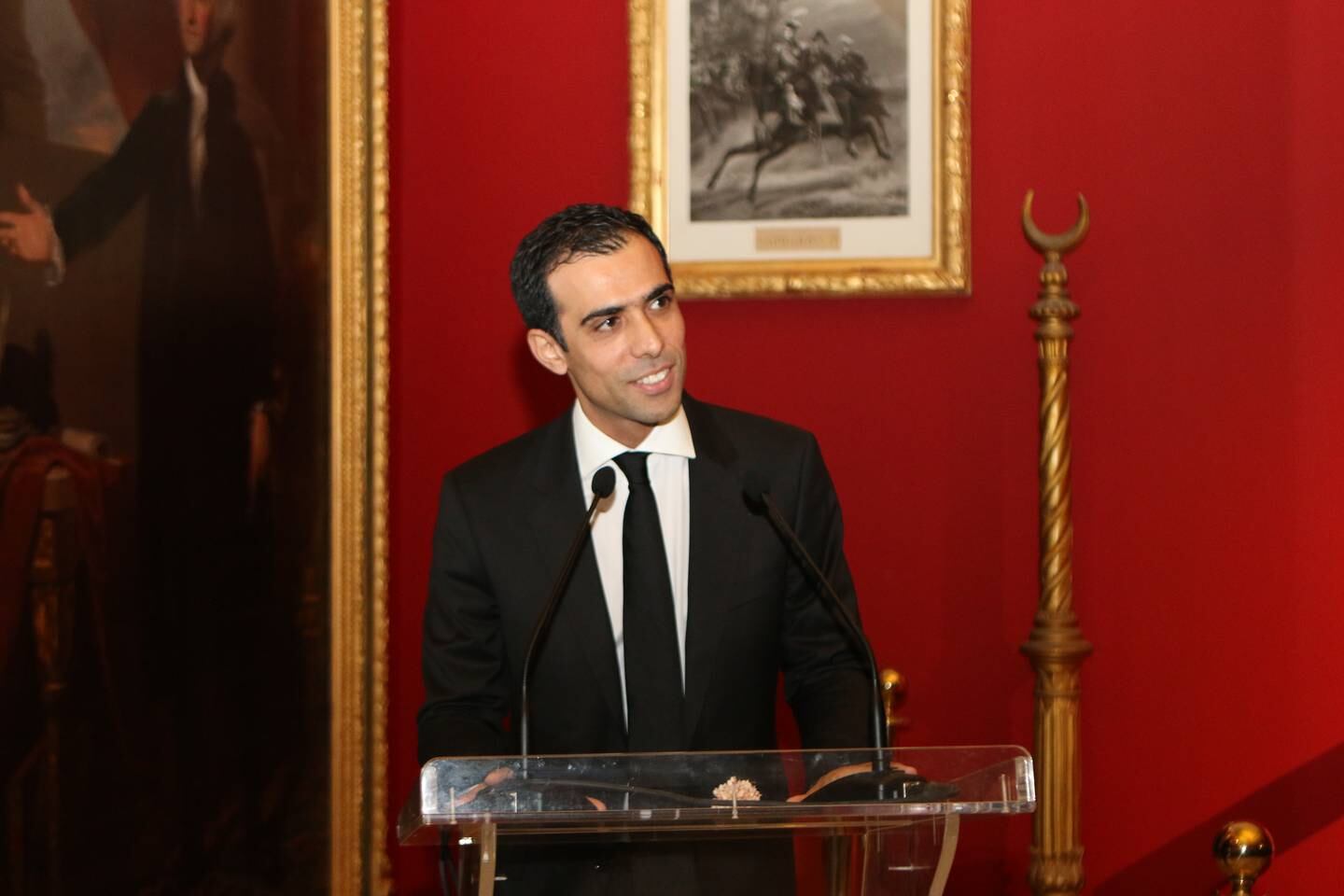 Ridha Moumni, above at the opening of The Awakening of the Nation exhibition that has left a permanent legacy: a museum at the former royal Ksar Said Palace which had previously been closed to the public for decades. Photo: hammami