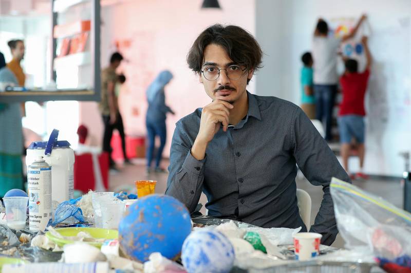Dubai, United Arab Emirates - July 19th, 2018: Dr Raffi Tchakerian who is running the Living on Mars workshop that is being held at the Dubai Institute of Design and Innovation. Thursday, July 19th, 2018 at Dubai Design Distrct, Dubai. Chris Whiteoak / The National