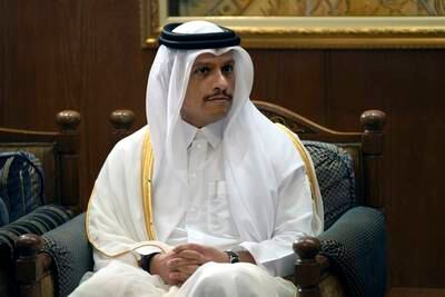 Qatar's Deputy Prime Minister and Foreign Minister, Sheikh Mohammed bin Abdulrahman Al Thani. AP