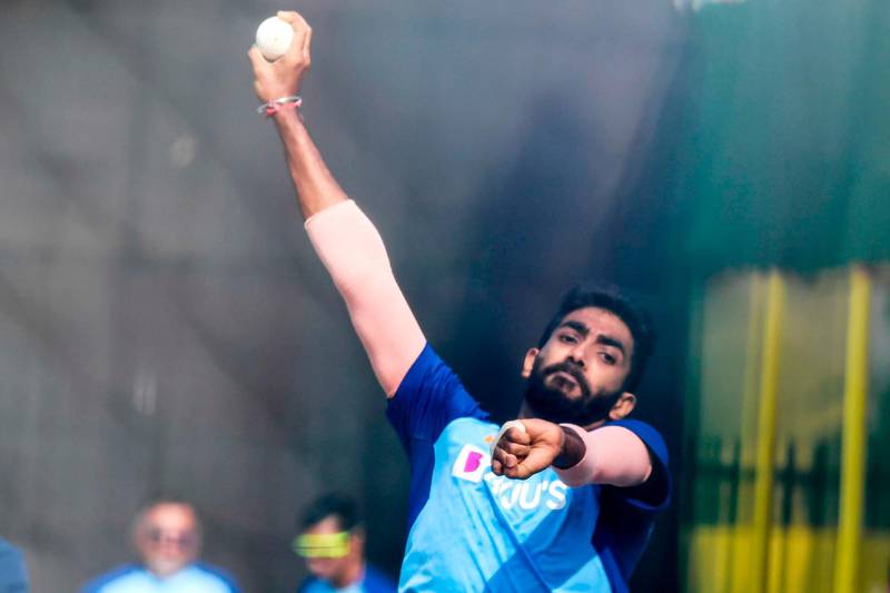 Jasprit Bumrah is back with the Indian team after recovering from his back injury. AFP