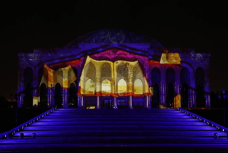 The light shows are done in collaboration with local and international artists.