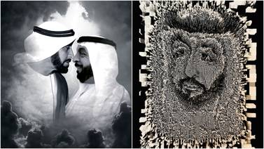 An image that illustrates this article UAE artists pay tributes to Sheikh Khalifa and honour President Sheikh Mohamed