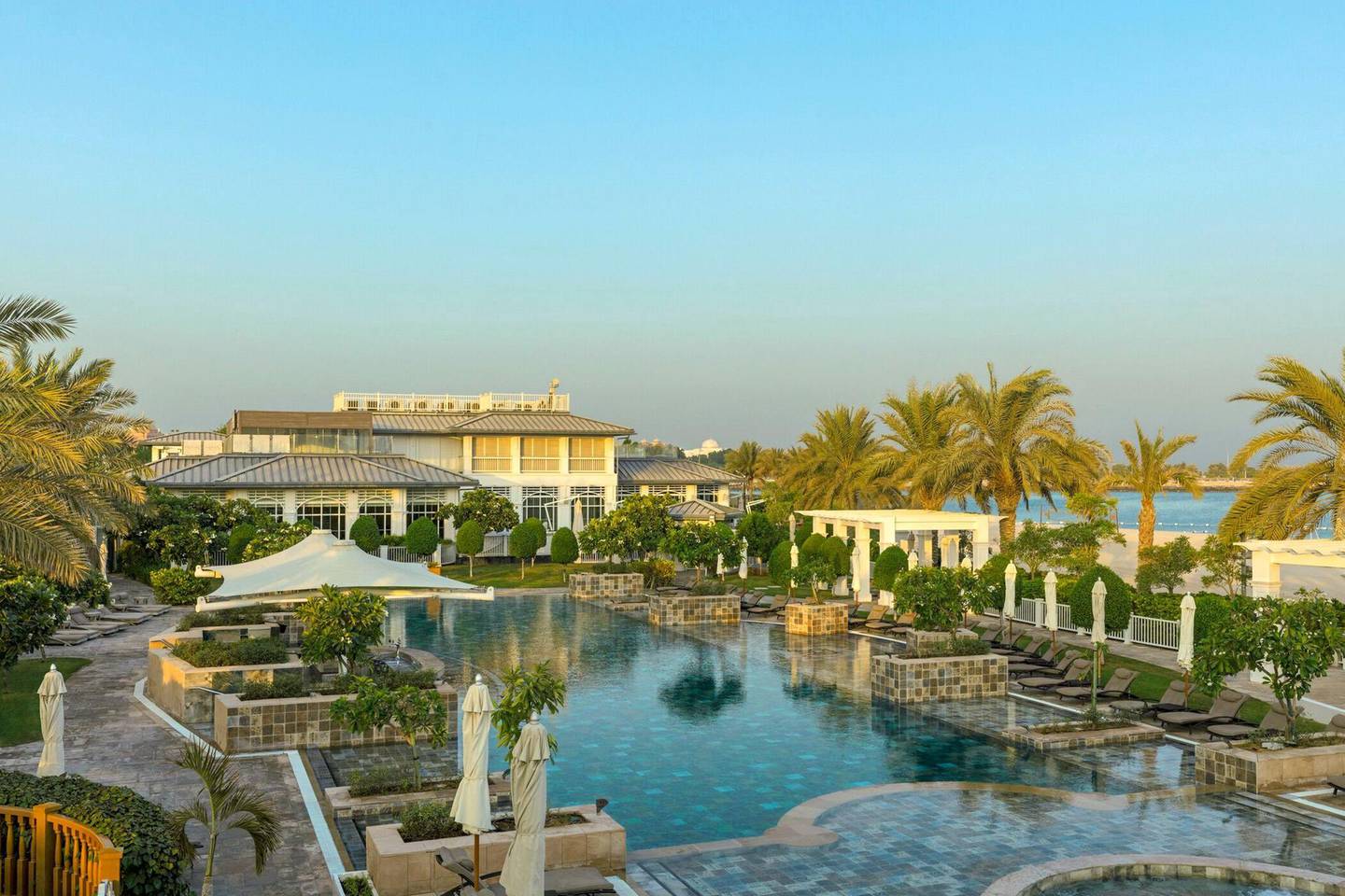 Nation Riviera Beach Club is a haven amid the hustle and bustle of city life. Courtesy The St Regis Abu Dhabi