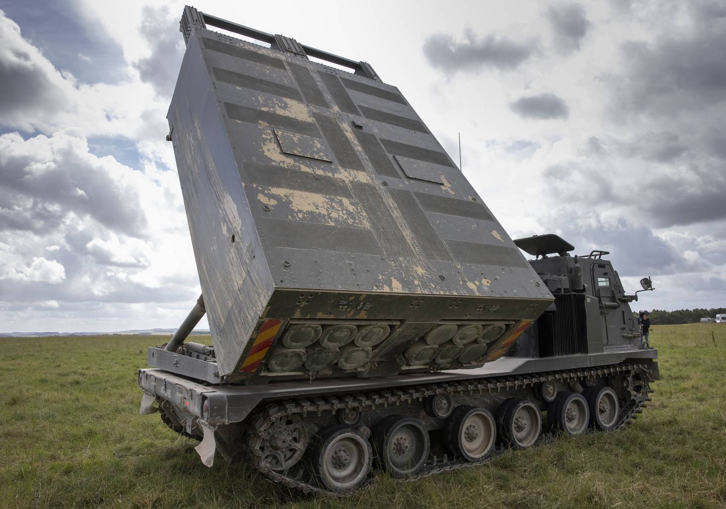 British Army personnel teach members of the Ukrainian armed forces how to operate a multiple-launch rocket systems (MLRS) - to defend itself against Russia - on Salisbury Plain, Wiltshire. More MLRS and other advanced systems are needed to protect Britain itself, experts have told The National. PA