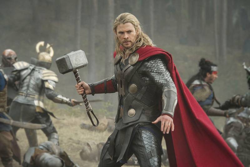 Thor was excluded because he is a God with a get-out clause for ageing. Alamy