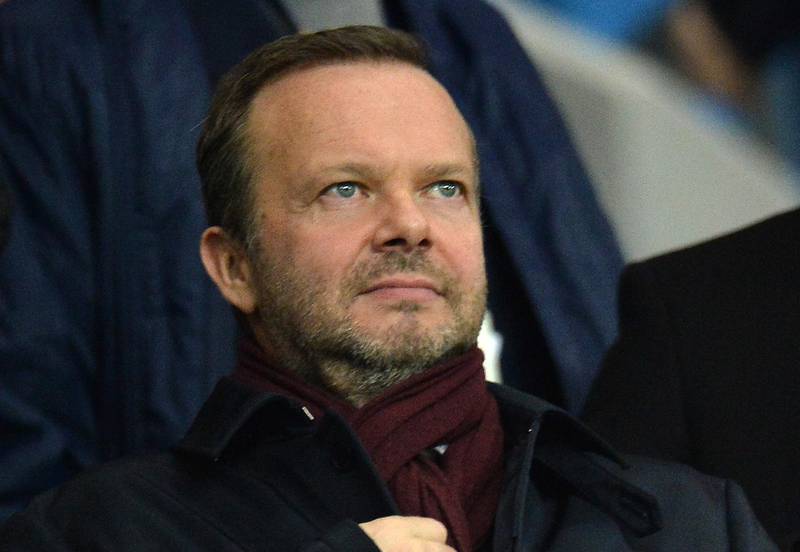 epa09148316 (FILE) - Executive vice-chairman of Manchester United Ed Woodward during the Carabao Cup semi final second leg match between Manchester City and Manchester United in Manchester, Britain, 29 January 2020 (reissued 20 April 2021). Manchester United announced on 20 April 2021 that Woodward will step down from his role at the end of 2021.  EPA/PETER POWELL *** Local Caption *** 55832279
