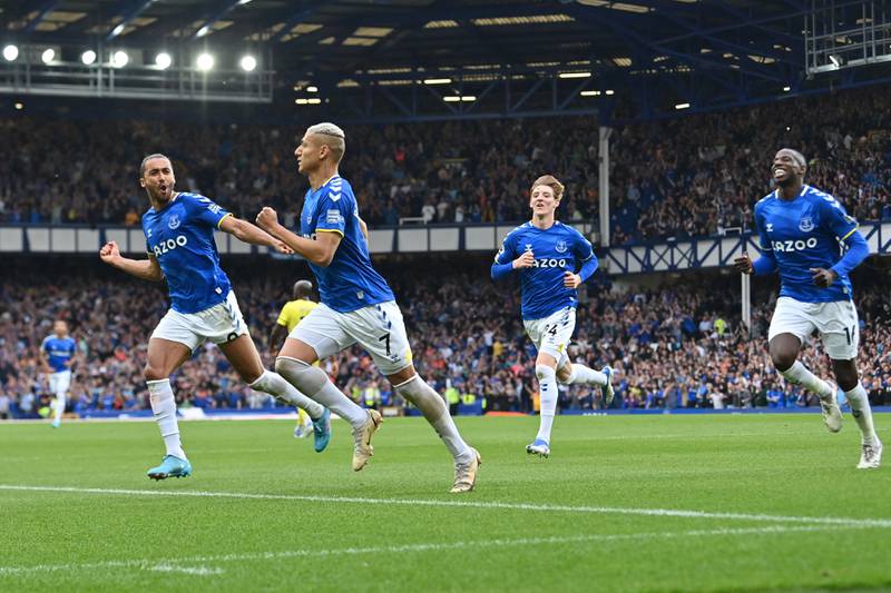 Richarlison 8 – Everton’s standout player, having scored from the spot at the end of the first half. His determination was clear, but with his side down to 10 men for much of the game, he was often starved of possession. AFP