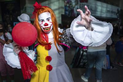 Pennywise from Stephen King's 'It'. AP Photo