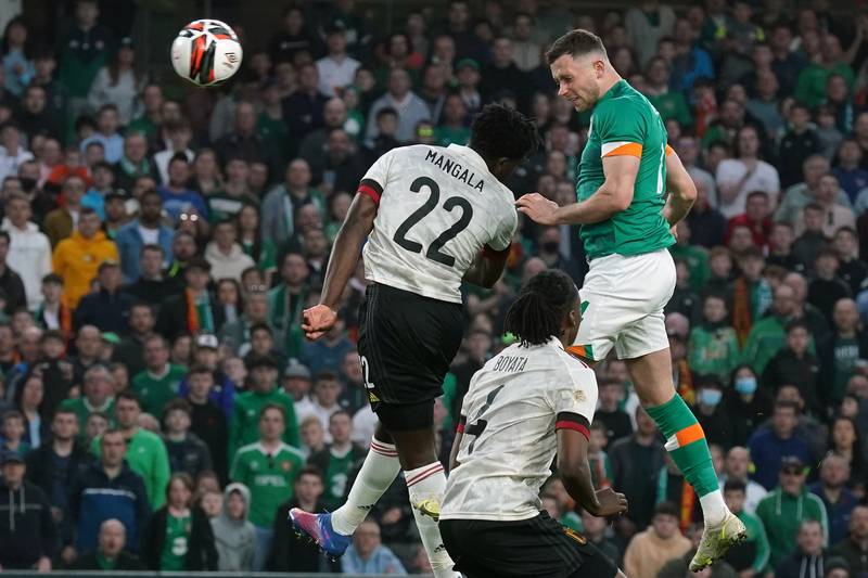 Alan Browne (Hendrick 77’) – 7. Set the Aviva Stadium alight when he beat his man in the air to head past Mignolet and find Ireland’s equaliser in the closing stages. PA