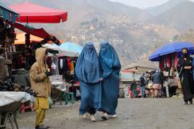 Afghan women at a market in Badakhshan province. AFP