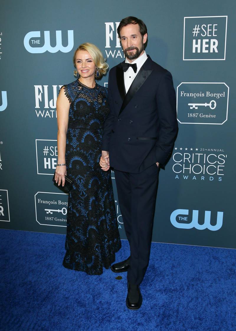 Noah Wyle and Sara Wells arrive at the 25th annual Critics' Choice Awards on Sunday, January 12, 2020. AP