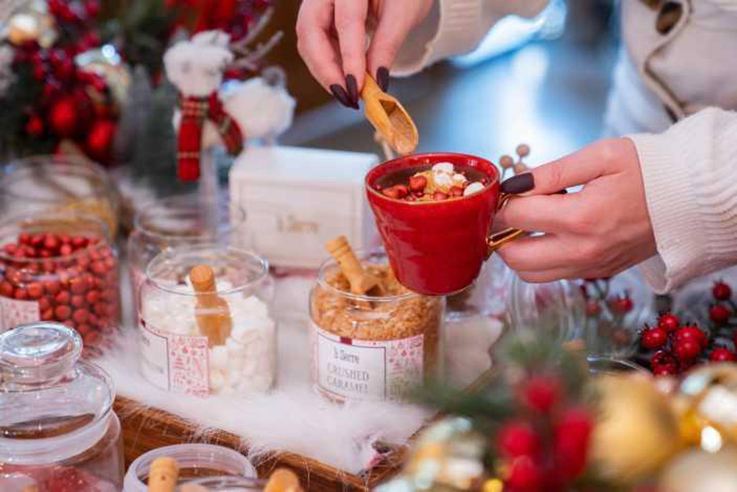 La Serre Boulangerie has a DIY Christmas hot chocolate bar. Courtesy La Serre Boulangerie
