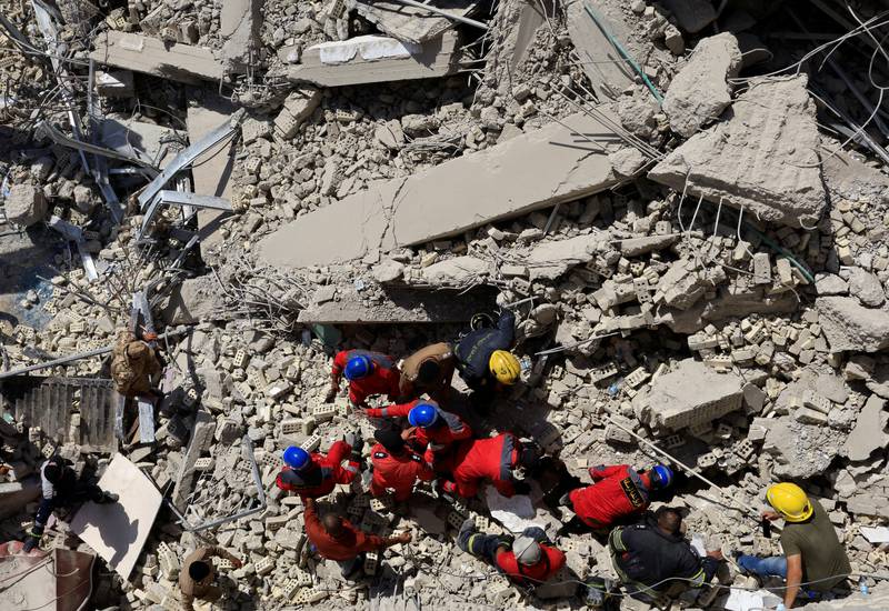 Search operations are under way for more people trapped in the rubble, Iraq's Civil Defence said. Reuters