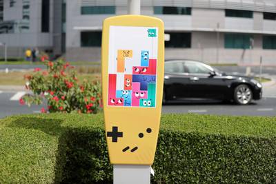 Dubai, United Arab Emirates - Reporter: N/A: Photo Project. Around 100 parking meters in Dubai have been enlivened with 15 artworks inspired by the themes of diversity and tolerance. Monday, March 2nd, 2020. Media City, Dubai. Chris Whiteoak / The National