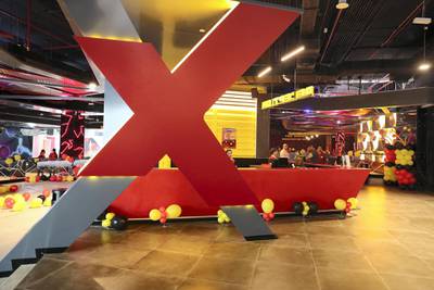 ABU DHABI ,  UNITED ARAB EMIRATES , SEPTEMBER 4 – 2019 :- View of the Xtreme Zone at the new expansion of The Galleria on Al Maryah Island in Abu Dhabi. ( Pawan Singh / The National ) For Lifestyle