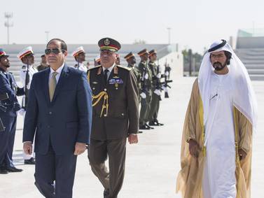 Egyptian President visits Wahat Al Karama memorial for UAE heroes