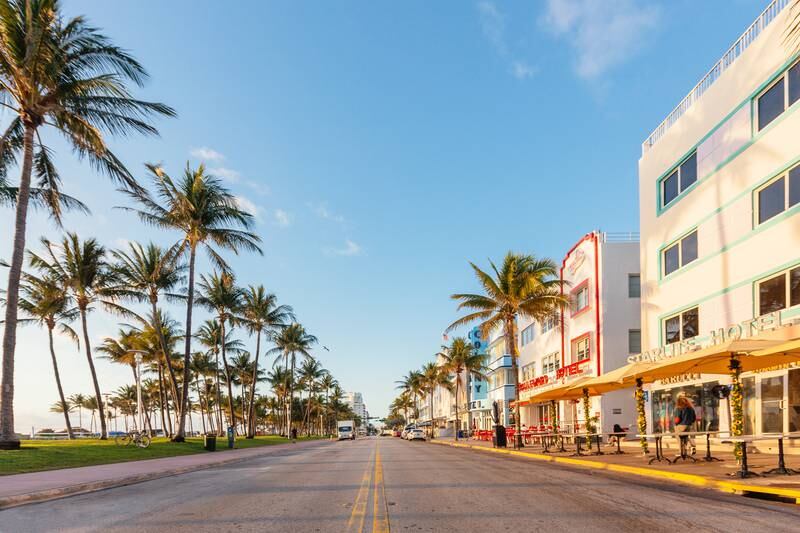 16. Miami lures families with its sunshine-laced weather, theme parks, beaches and palm trees. Photo: Emirates