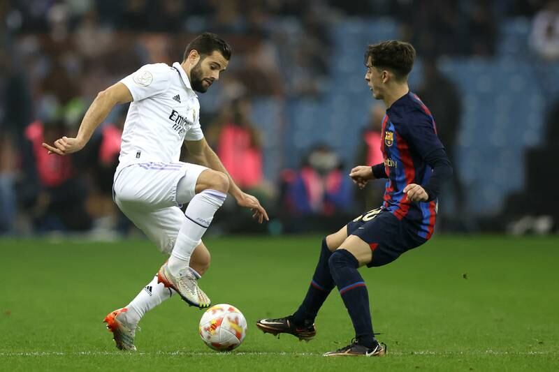 Nacho Fernandez (Carvajal, 72) N/A – The Spaniard was an upgrade when he came on, though Barca had taken their foot off the gas at that stage. An odd choice to bring him on with Real chasing a goal, though. Getty Images