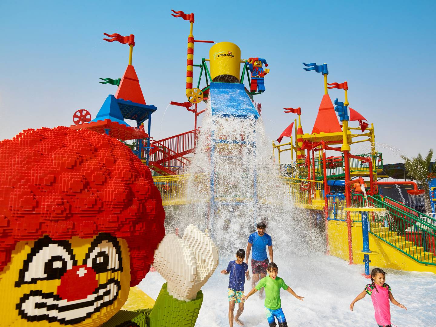 Hit one of the 20 water slides and attractions designed for families with children aged 2 to 12. Photo: Legoland