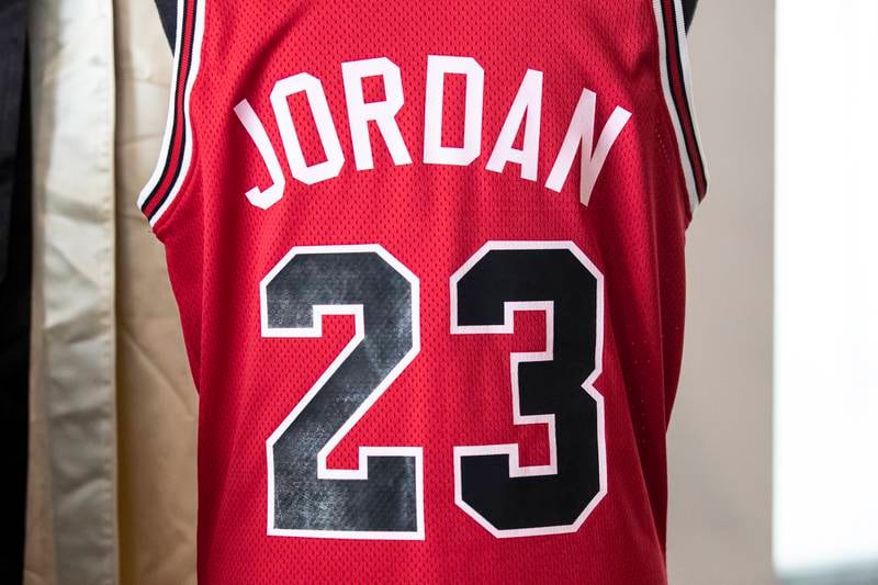 Jordan's 1984-85 rookie year jersey was auctioned off at Julien's Auctions in Beverly Hills, California in June. EPA