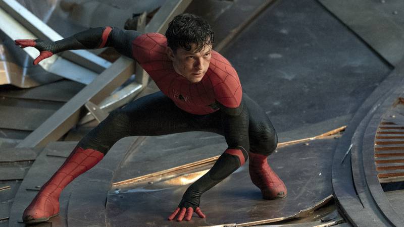Not-so-friendly neighbourhood: Tom Holland in 'Spider-Man: No Way Home'. Sony Pictures / AP