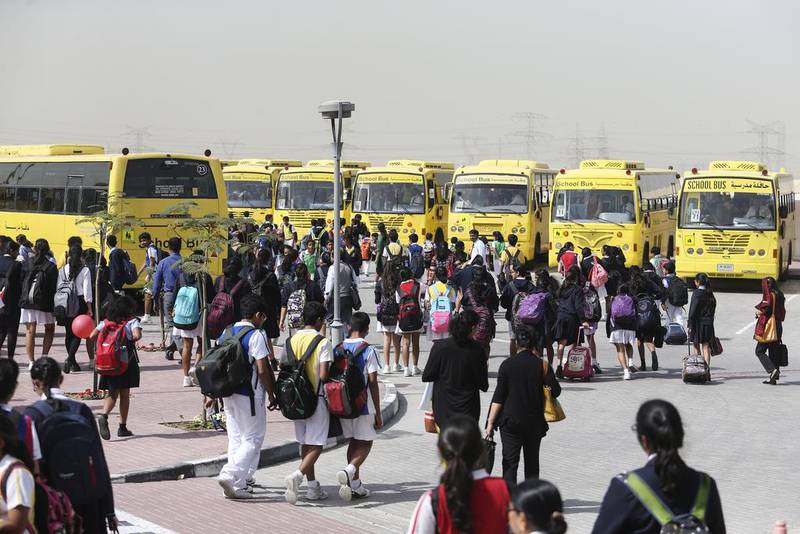 The growing school population in Dubai requires innovative solutions. Photo: Sarah Dea / The National

