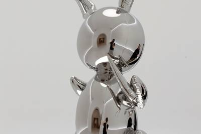 Jeff Koons breaks records as bunny sculpture sells for $91 million
