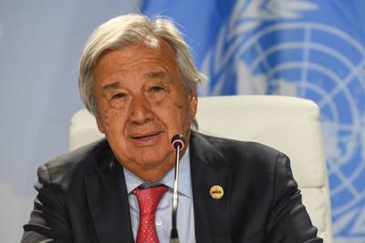 UN Secretary General Antonio Guterres said any new deal must be 'stable' and not subject to suspensions and pull-outs. Bloomberg