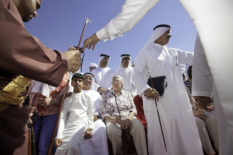 Ruth Ash, centre, passed away at the age of 80 in her homeland during Ramadan. Jaime Puebla / The National