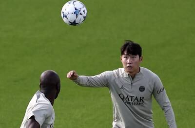 PSG's South Korean midfielder Lee Kang-in. AFP
