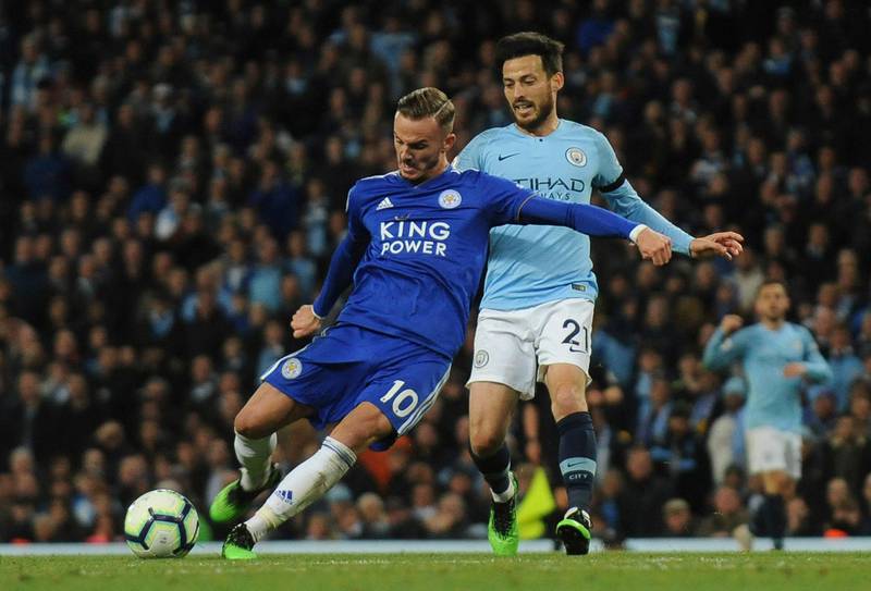 Left midfield: James Maddison (Leicester). That he had created more chances than Lionel Messi shows just how productive Maddison is. Stepped up from the Championship smoothly. AP Photo