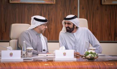 Sheikh Mohammed bin Rashid, Vice President and Prime Minister, chaired a meeting of the UAE Cabinet in Abu Dhabi on Monday. All pictures: Sheikh Mohammed bin Rashid / Twitter