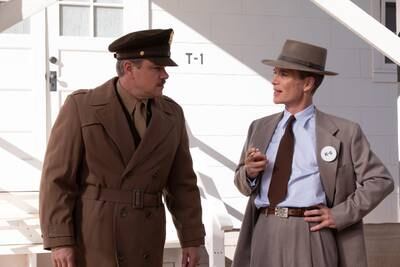 Damon, left, and Murphy in the film