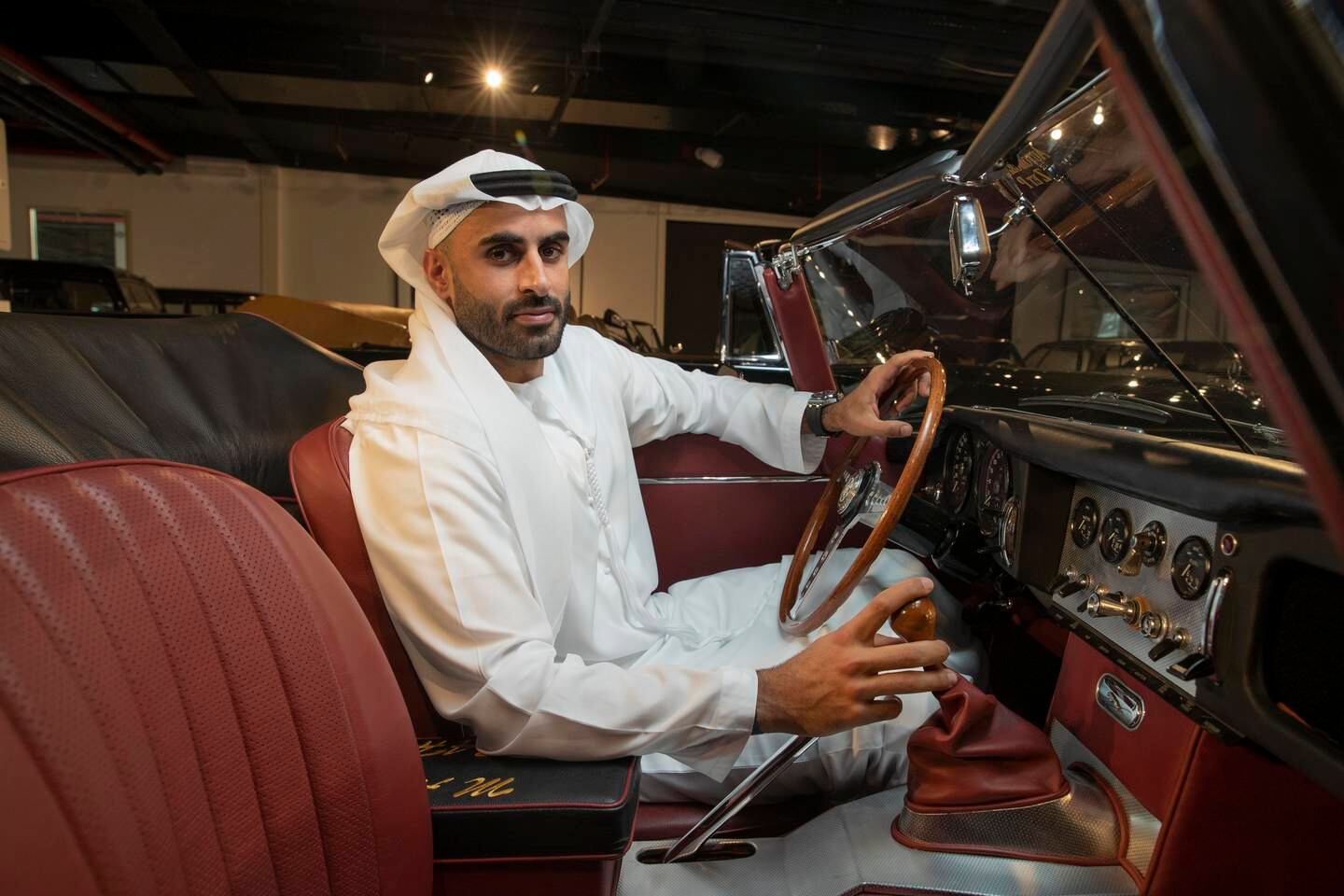 Rashed Al Fahim, founder of DRVN by Porsche and an avid collector of the German sports cars. Antonie Robertson / The National
