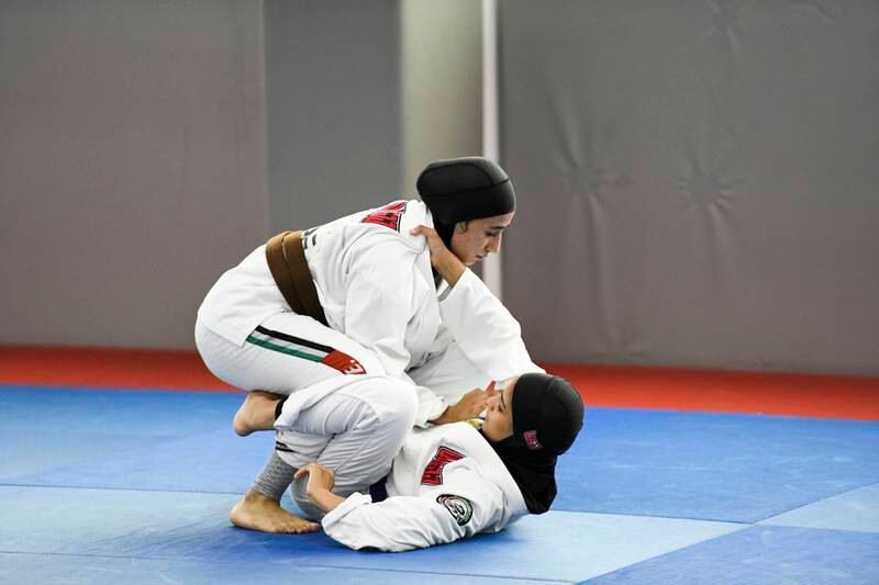 UAE fighters train for the Asian Jiu-Jitsu Championship.
