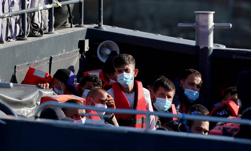 More than 607 migrants were detected crossing the Channel on Saturday alone. PA