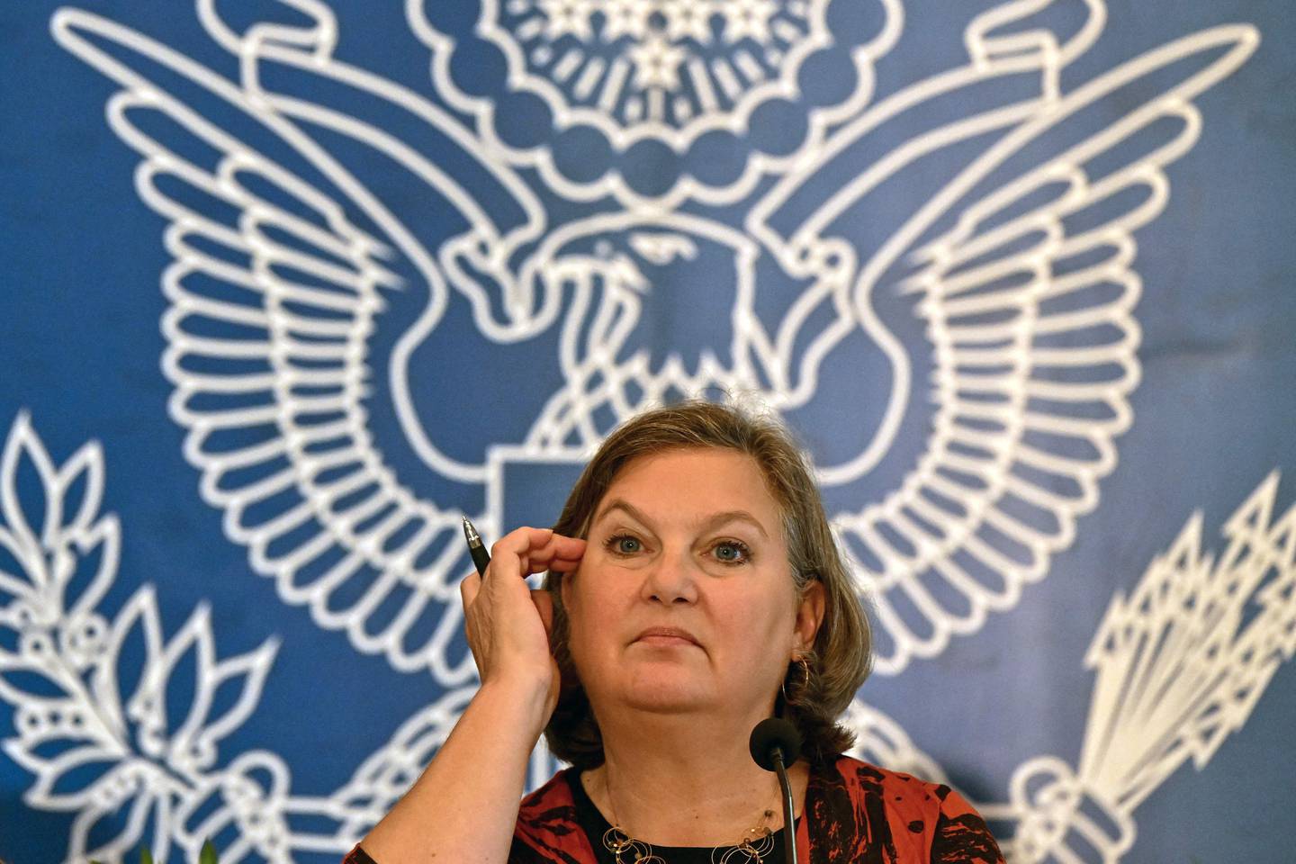 Victoria Nuland in Colombo on February 1, 2023. AFP