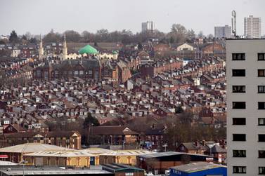 Residential housing in Leeds, England. The stamp duty holiday is set to expire on March 31. Bloomberg