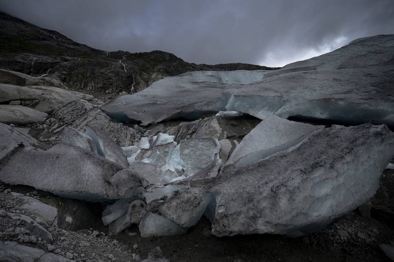 The Nigardsbreen glacier has lost almost 3km in length in the past century because of climate change