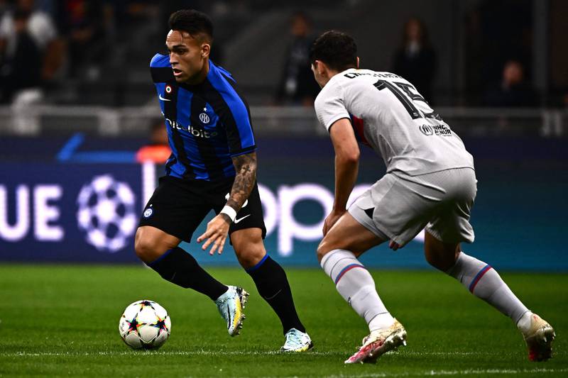 Lautaro Martinez – 6. Put in a determined display and held the ball up well at times but couldn’t control his header from an inviting corner delivery. His great touch controlled Barella’s pass but he then played a poor pass when there was a chance to trouble Barcelona. Booked for an incident involving Gavi. AFP