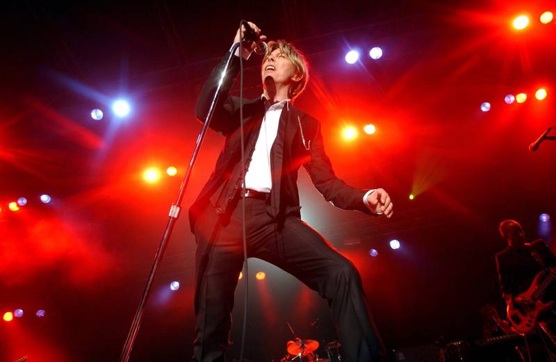 David Bowie performs on stage during a concert in Norway in 2002. The late musician's estate is reported to be in advanced negotiations to sell his music catalogue for up to $200 million. EPA