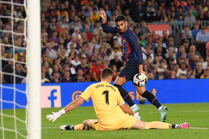 Ferran Torres (Pedri 63’) – 7. Swept the ball against the feet of Spain keeper Simon. After 73 he received a ball from Dembele and put it through the legs of Simon to make it 4-0. Slipped and appeared to hurt himself on 80. AFP