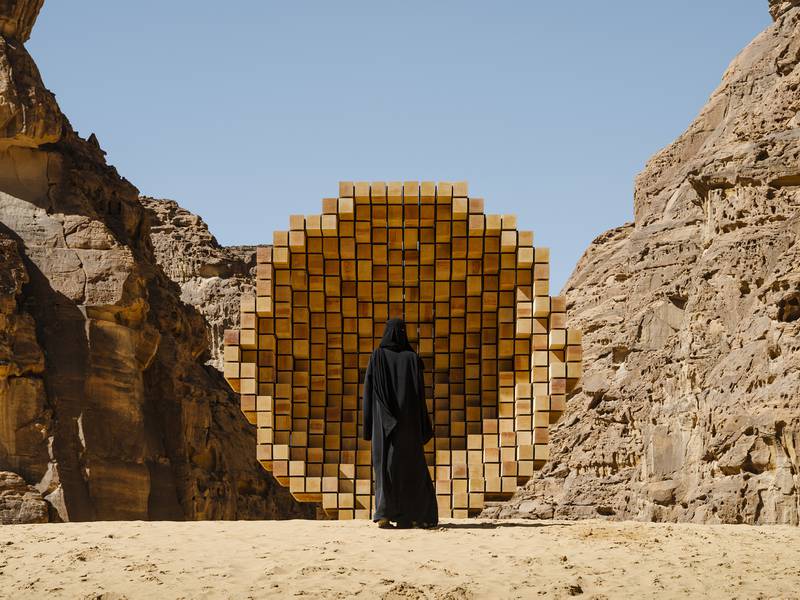 Dana Awartani's 'Where the Dwellers Lay' draws inspiration from the vernacular architecture of AlUla.