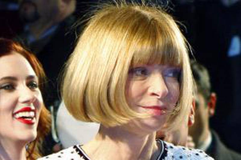 "There's this slightly psychological block against shopping right now," says the American Vogue editor Anna Wintour.