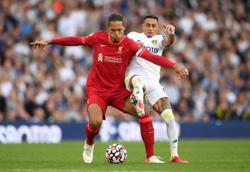 Centre-back: Virgil van Dijk (Liverpool) – A typically commanding performance from the colossus who looked back to his best in Liverpool’s emphatic 3-0 win at Leeds. Getty Images