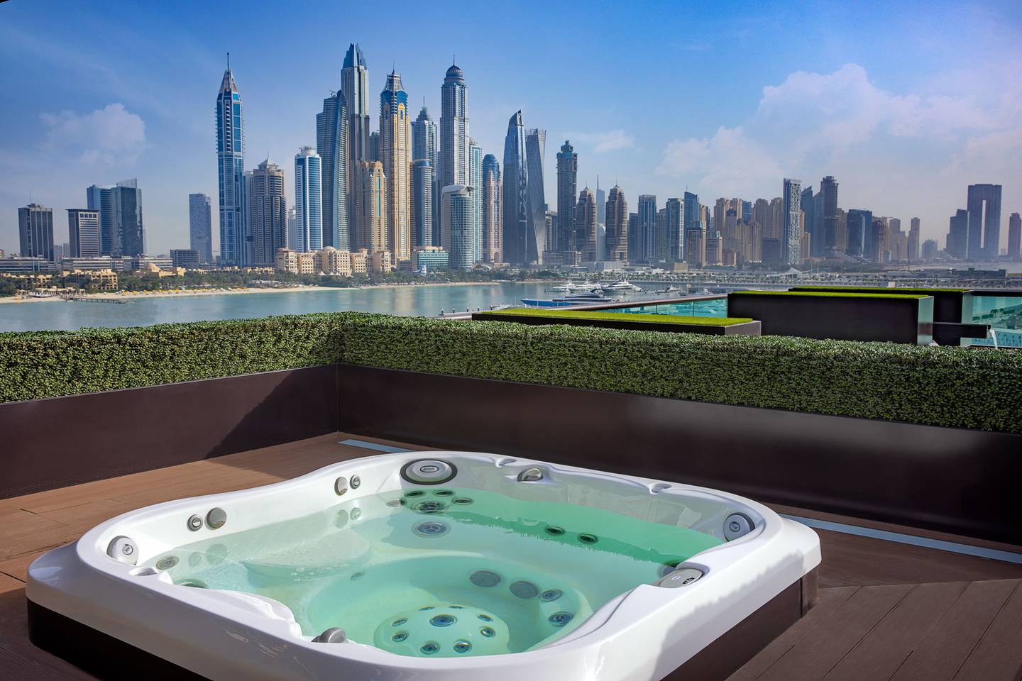 The Imperial Suite comes with skyline views and a balcony Jacuzzi. Photo: Hilton