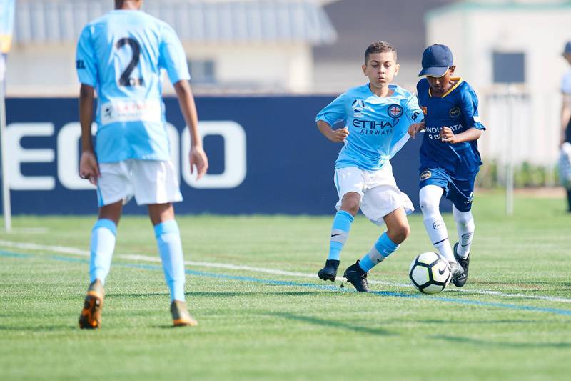 First day of the Manchester City Abu Dhabi Cup 2018 at at Zayed Sports City, Abu Dhabi, UAE. Courtesy City Football Group 